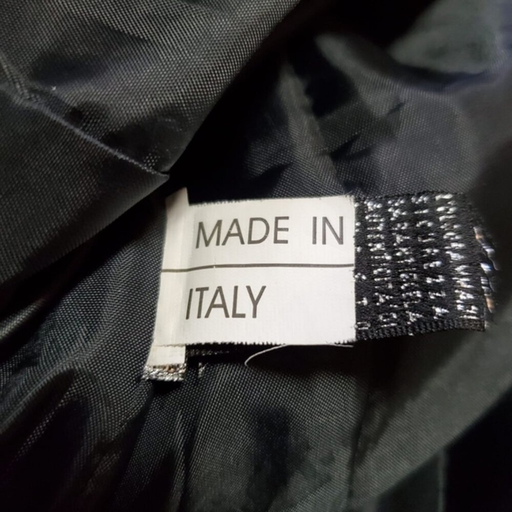 Vintage Reportage Italy 90s Black Matrix The Craft Leather Jacket M - Picture 5 of 7